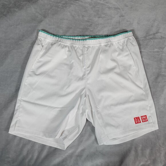 Uniqlo Roger Federer Shorts Mens 2XL 9” Wimbledon Championship 2021 Tennis NEW - Picture 1 of 10